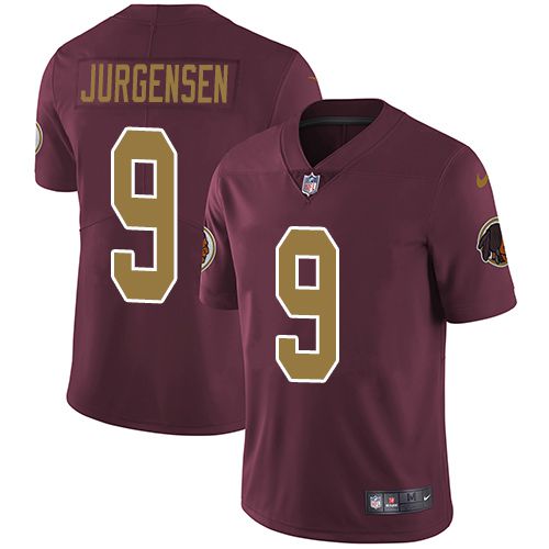 Men Washington Redskins #9 Sonny Jurgensen Nike Burgundy Alternate Limited NFL Jersey